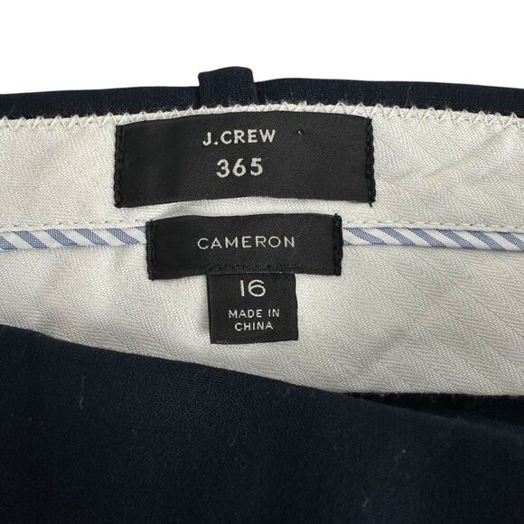 J. Crew Cameron slim crop Blue pant size 16 - Picture 4 of 7